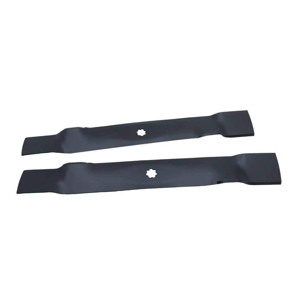 2PK For John Deere 42" Mulching Blades 7 Point Star Hole Steel GX22151 AM141033