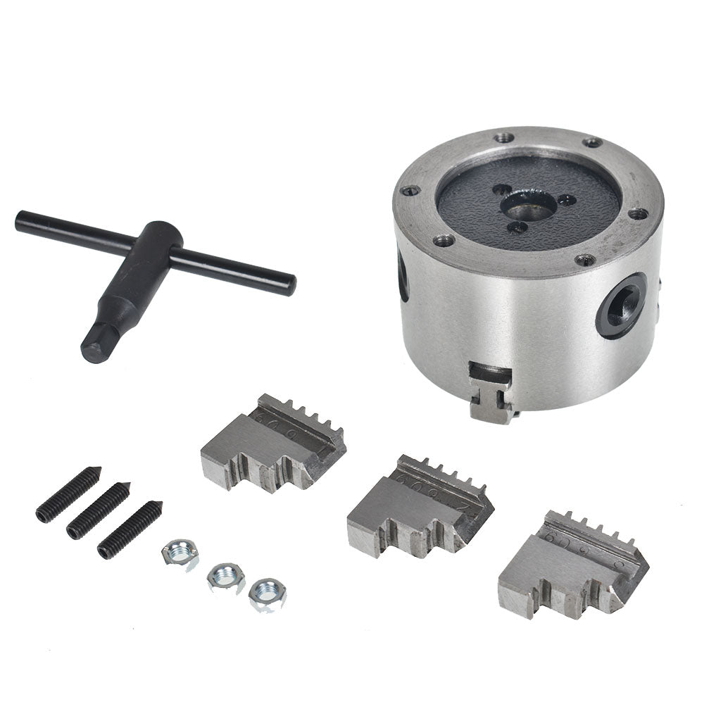 3 Jaw Lathe Chuck Manual Chuck 3" Self-centering Lathe Drilling Part K11-80 80mm
