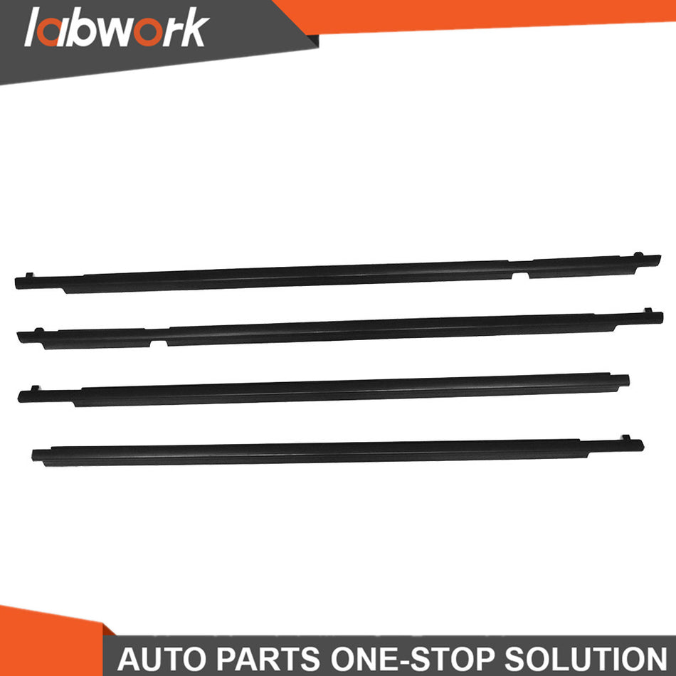 Labwork Door Window Trim Moulding Belts Weatherstrip For Toyota RAV4 2009-2012