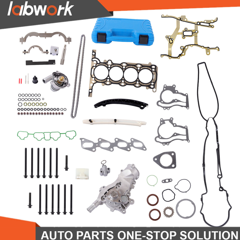 Labwork Head Gasket Timing Chain Water Pump Kit For Cruze Sonic Buick 11-15 1.4L