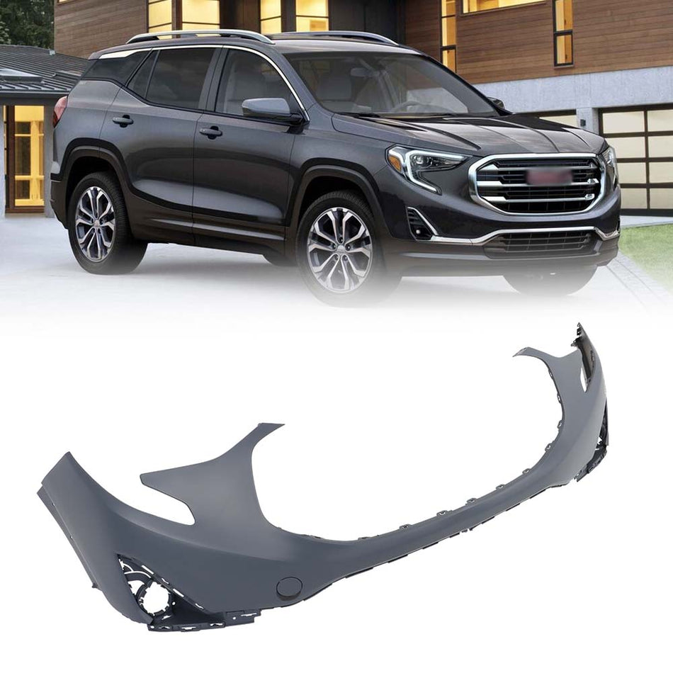 Labwork Front Bumper Cover For 2018-2021 GMC Terrain Without Park Sensor Holes