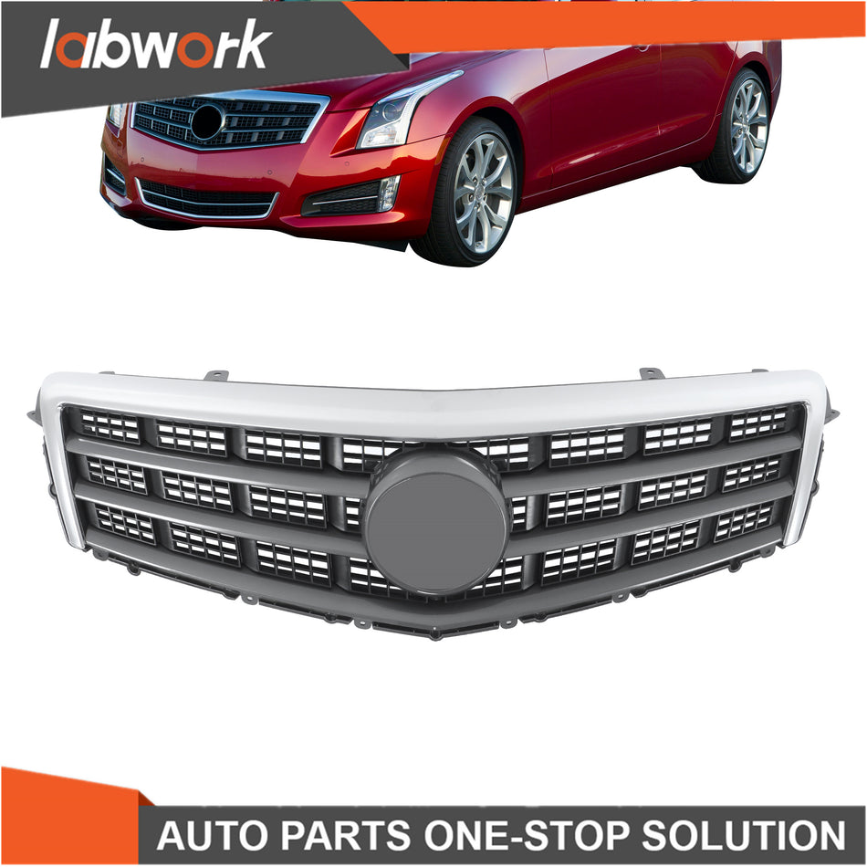 Labwork Front Upper Grille with Trim Molding For 2013-2014 Cadillac ATS 23490309