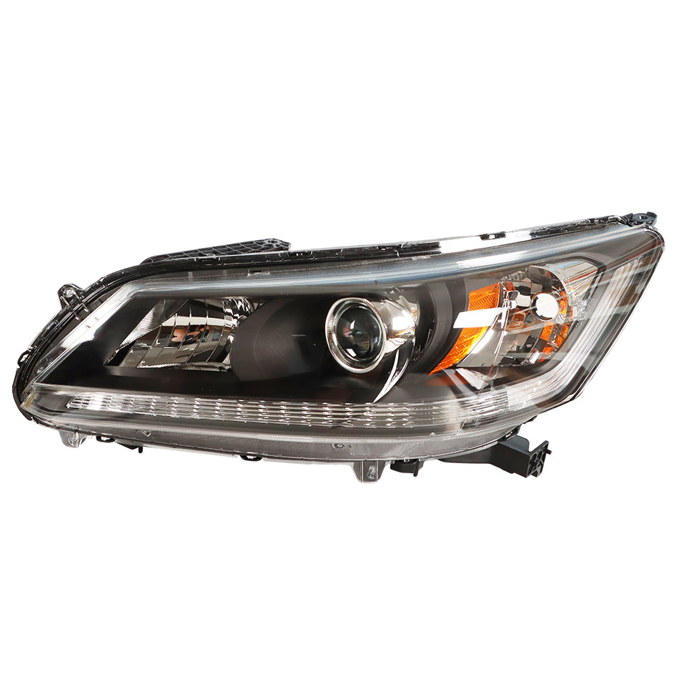 Labwork Left Headlight Headlamp Halogen For 2013-2015 Honda Accord w/o LED DRL