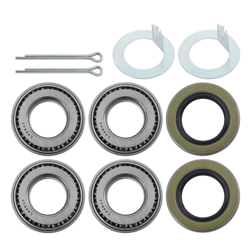 Labwork Trailer Hub Wheel Bearing Kit L44643 Seal 1.25'' L44610 2000 lb Axle