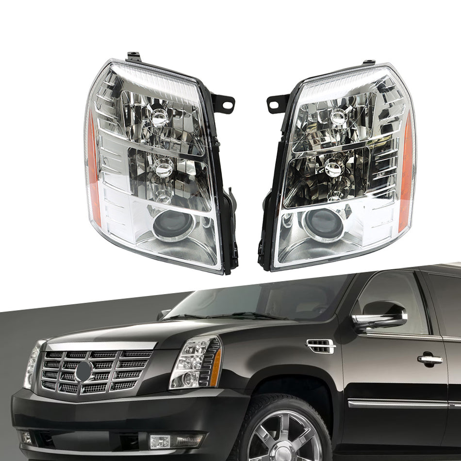 Labwork Left+Right Headlight Fit For 2007-2014 Cadillac Escalade HID Projector