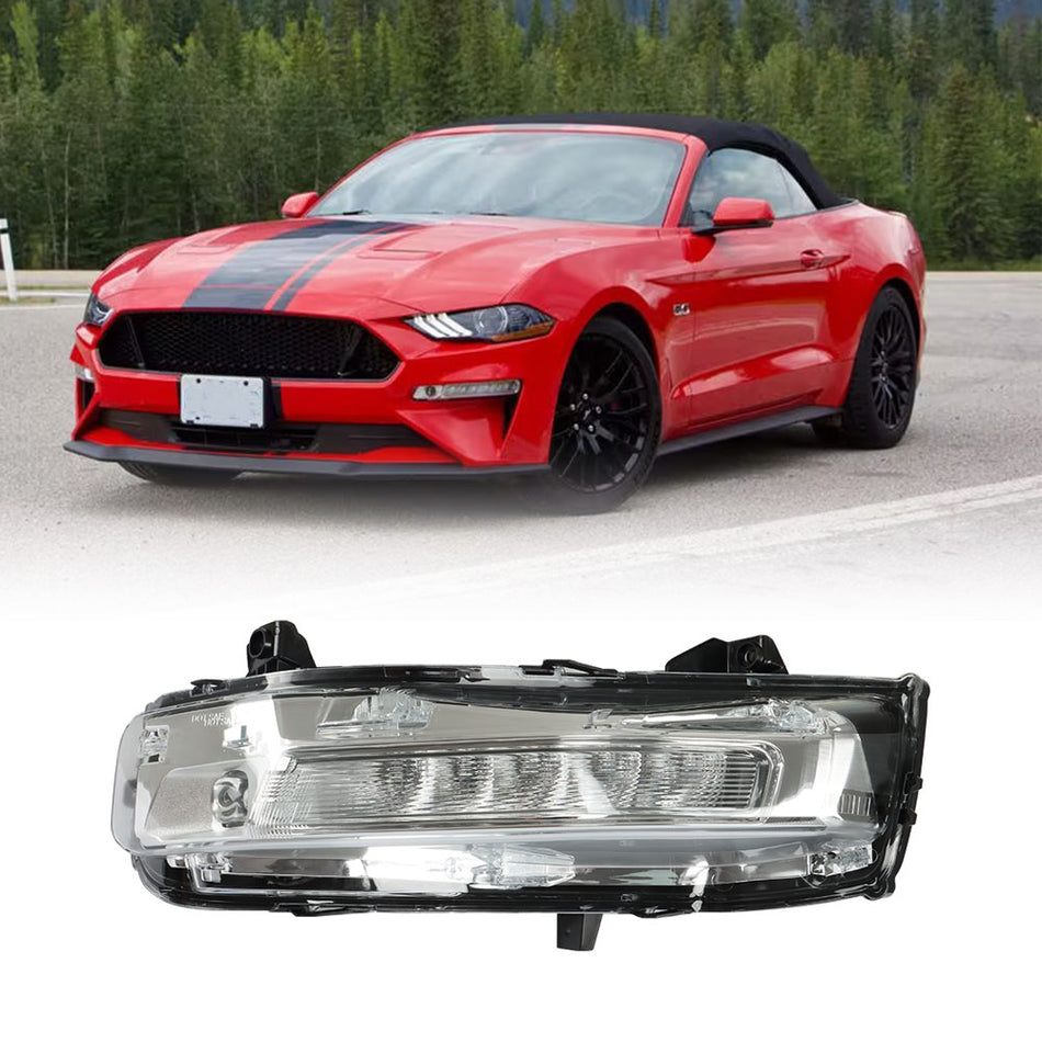 Labwork Front Left Turn Signal For 2018-22 Ford Mustang W/Fog Light LED DRL