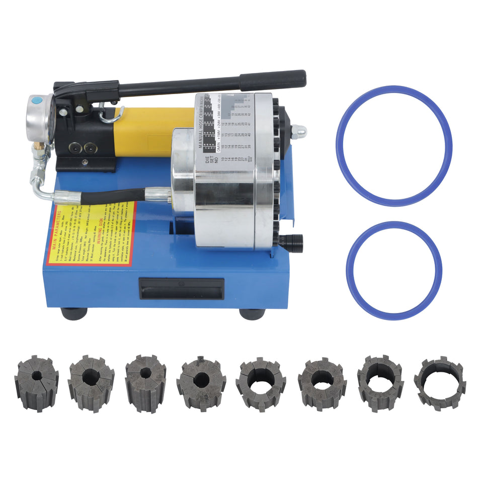 Portable Hydraulic Hose Crimper Pipe Crimping Machine With 8 Sets Dies