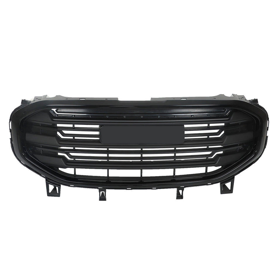 Labwork Front Upper Grille For GMC Terrain 2018-2020 2021 Glossy Black Plastic