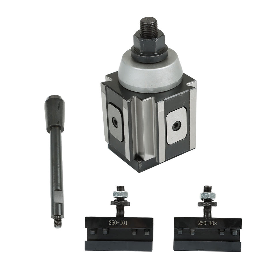 AXA 250-100 Piston Type Quick Change Tool Post Holder For CNC Lathe 12"