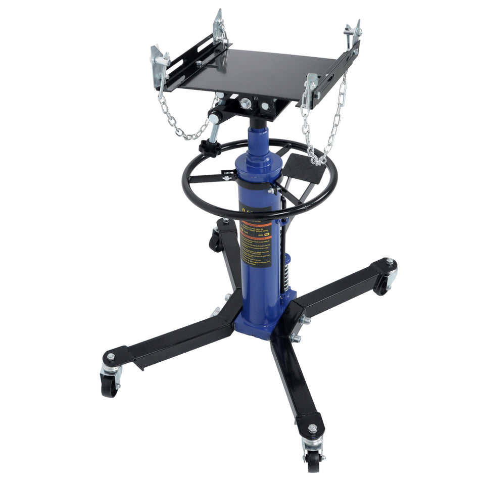 Hydraulic Transmission Jack 1322-1660 LBS with Foot Pedal & Swivel Wheel