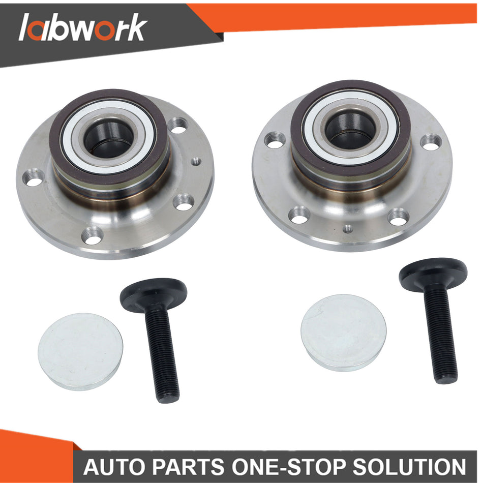 Labwork 2x Rear Wheel Bearing Hub for VW Jetta GOLF Passat Beetle Audi Q3 32mm