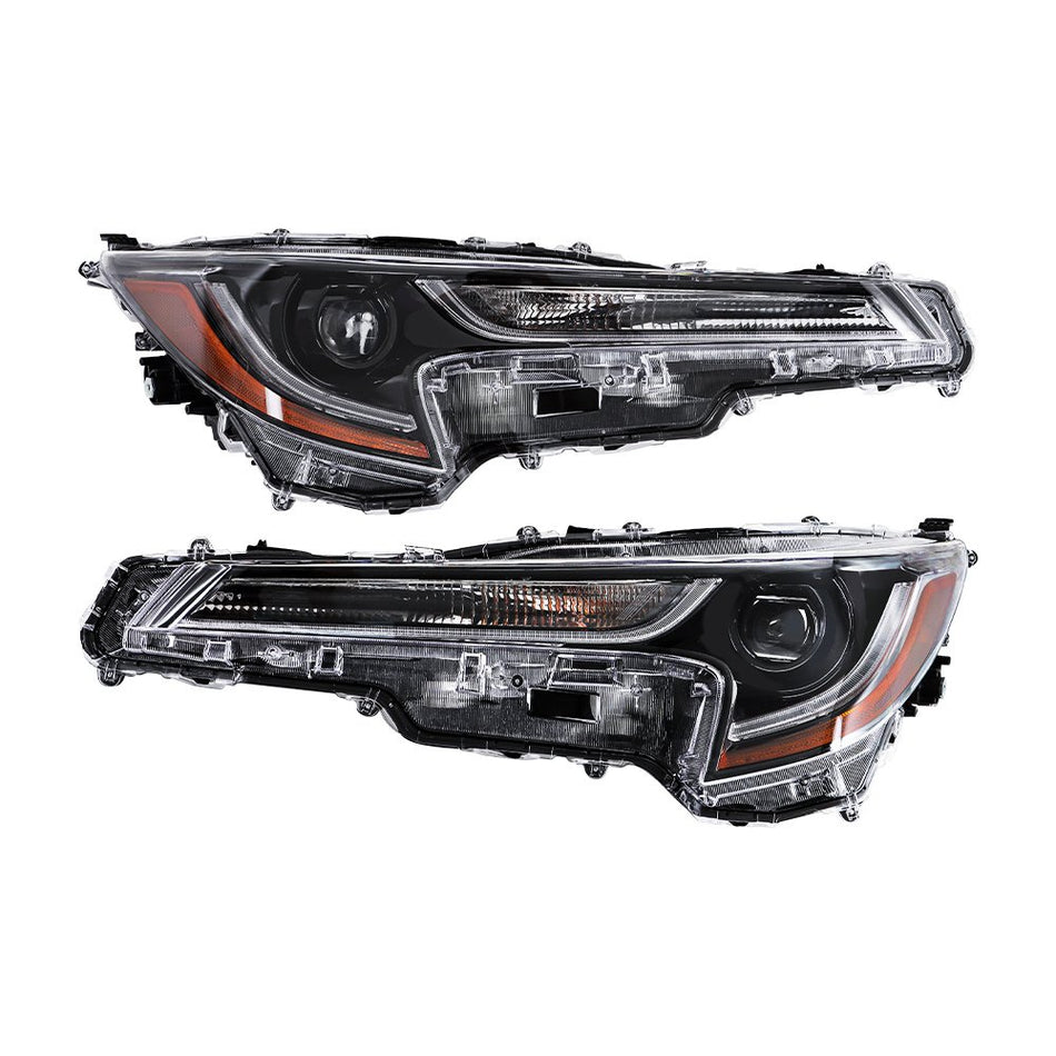 Labwork Left+Right Headlight For Toyota Corolla L LE Base 2023 2024 LED Headlamp