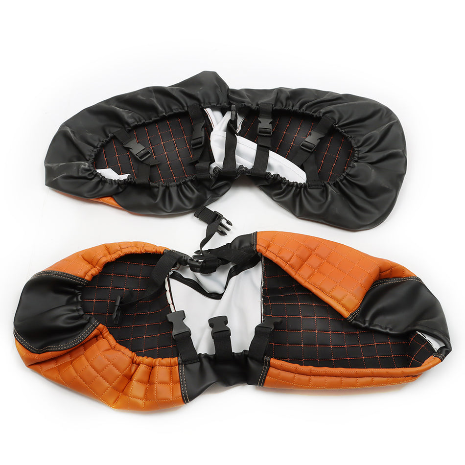 Golf Cart Front + Rear Orange Seat Covers For Yamaha Drive/Drive 2 2007-UP