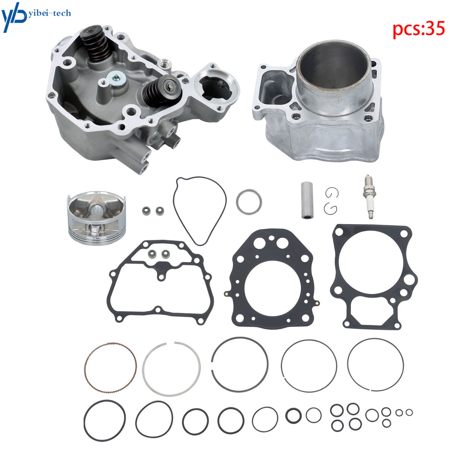 Cylinder Rebuild Kit/Cylinder Head + Medium Repair Kit For Honda TRX420 2009-24