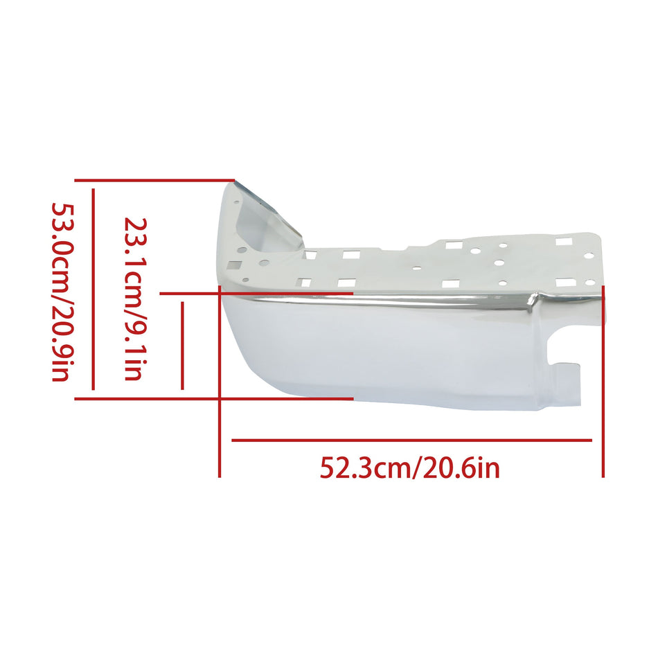 Labwork Rear Bumper Assembly For 2014 2015 - 2021 Toyota Tundra Complete Chrome