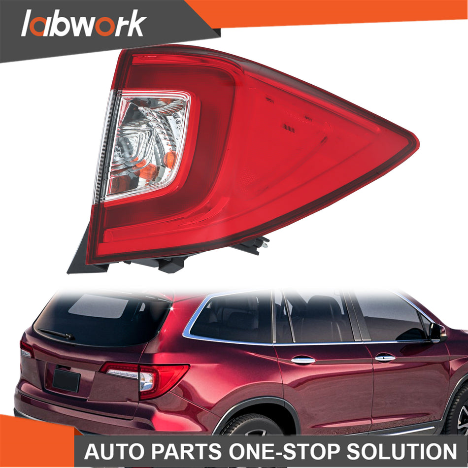 Labwork Tail Lights For 2019-22 Honda Pilot LED Replacement Passenger Right Side