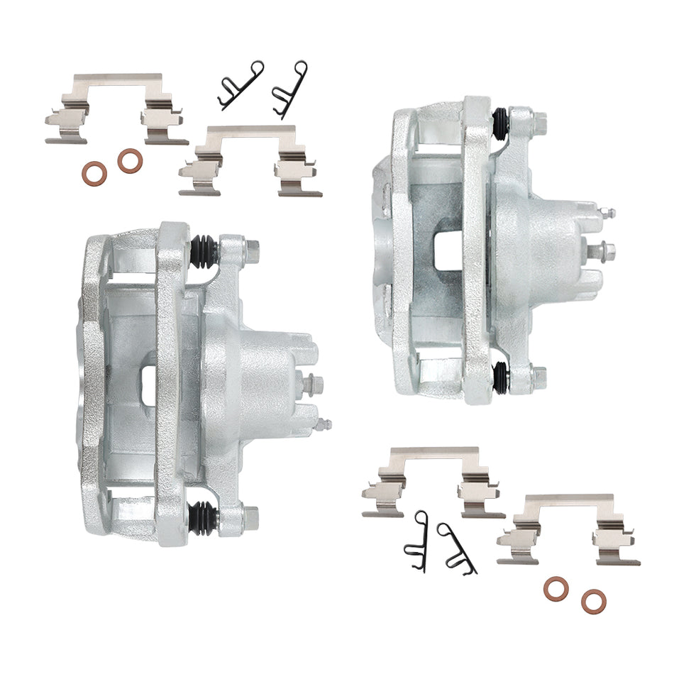 Labwork Brake Calipers w/ Bracket Front LH & RH For 2008-2017 Mitsubishi Lancer