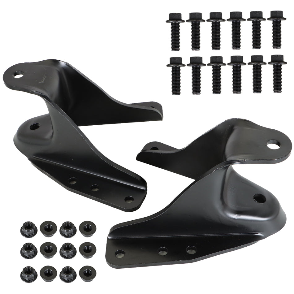 Labwork Rear Leaf Spring Shackle Bracket Hanger Forward For Ford F-250 F350 2PCS