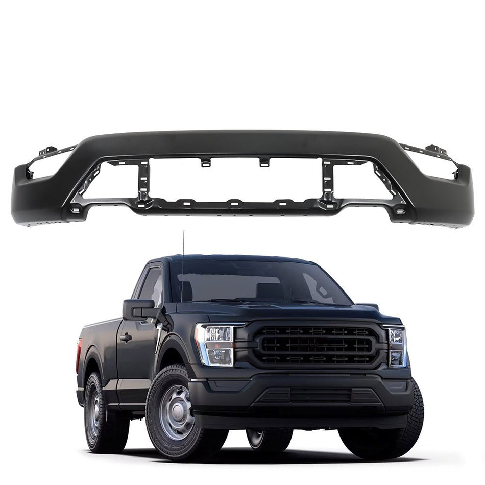 Labwork Front Bumper Face Bar For Ford F-150 2021-2023 W/O Sensor Holes Steel