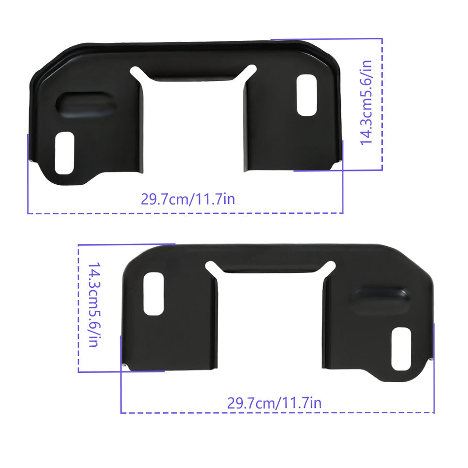 Labwork Bumper Bracket For Ford F-150 2010-2014 Set of 2 Front Left & Right Side