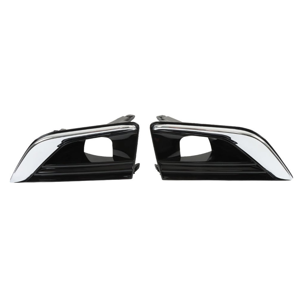 Labwork RH+LH Bumper Fog Light Cover For Infiniti Q50 18-20 Electroplated Trim