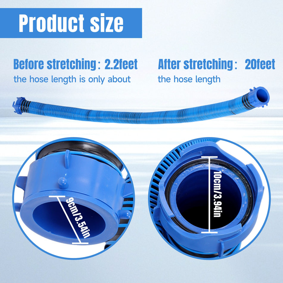 Labwork 20FT RV Sewer Hose Kit with 4-in-1 Elbow & Storage Covers
