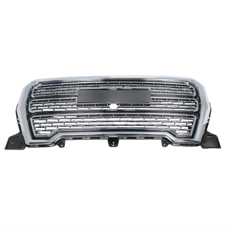 Labwork Front Upper Grille For GMC Sierra 1500 Denali 2019 2020 2021 Chrome
