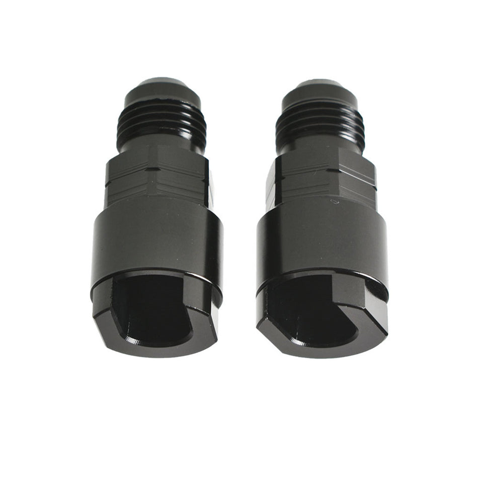 labwork 2X Fuel Rail EFI Fitting 6AN to 5/16" Quick-Disconnect Screw-On Adapter