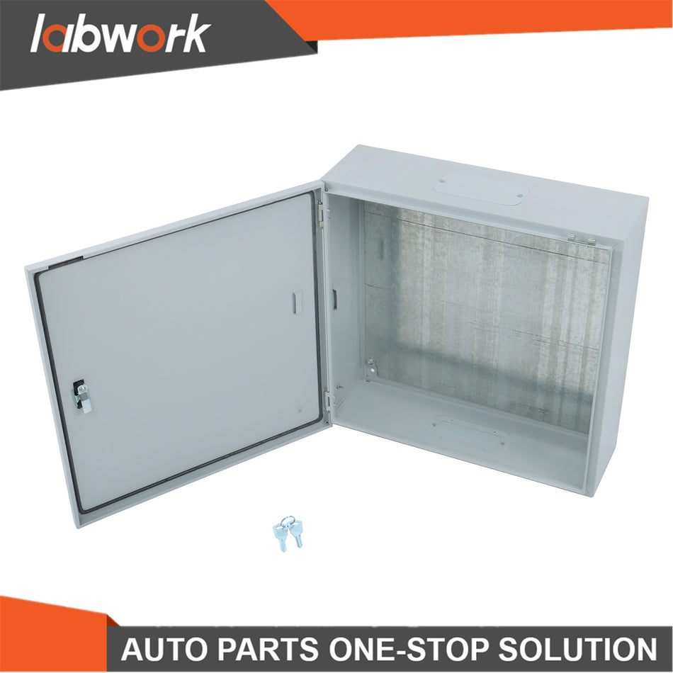 Labwork 24x24x8" NEMA 4X Steel Junction Box IP66 Dustproof Outdoor w/Mount Panel