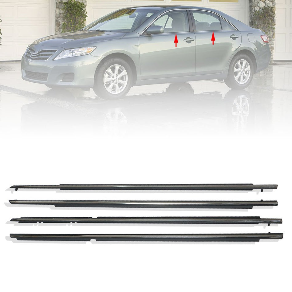 Labwork Window Moulding Trim Weatherstrip For Toyota Camry 2007 2008-11 Chrome