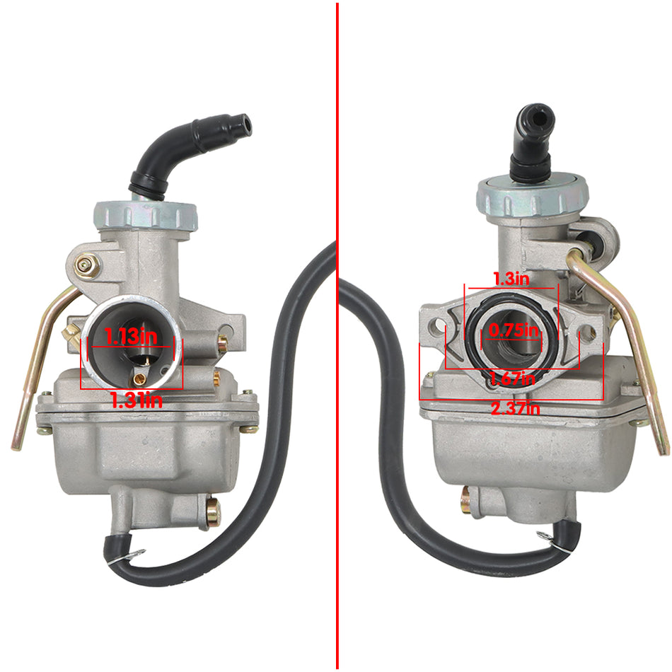 Carburetor W/ Air Filter For Honda XR80R XR 80 R 85-2003 Carb PZ20 20mm