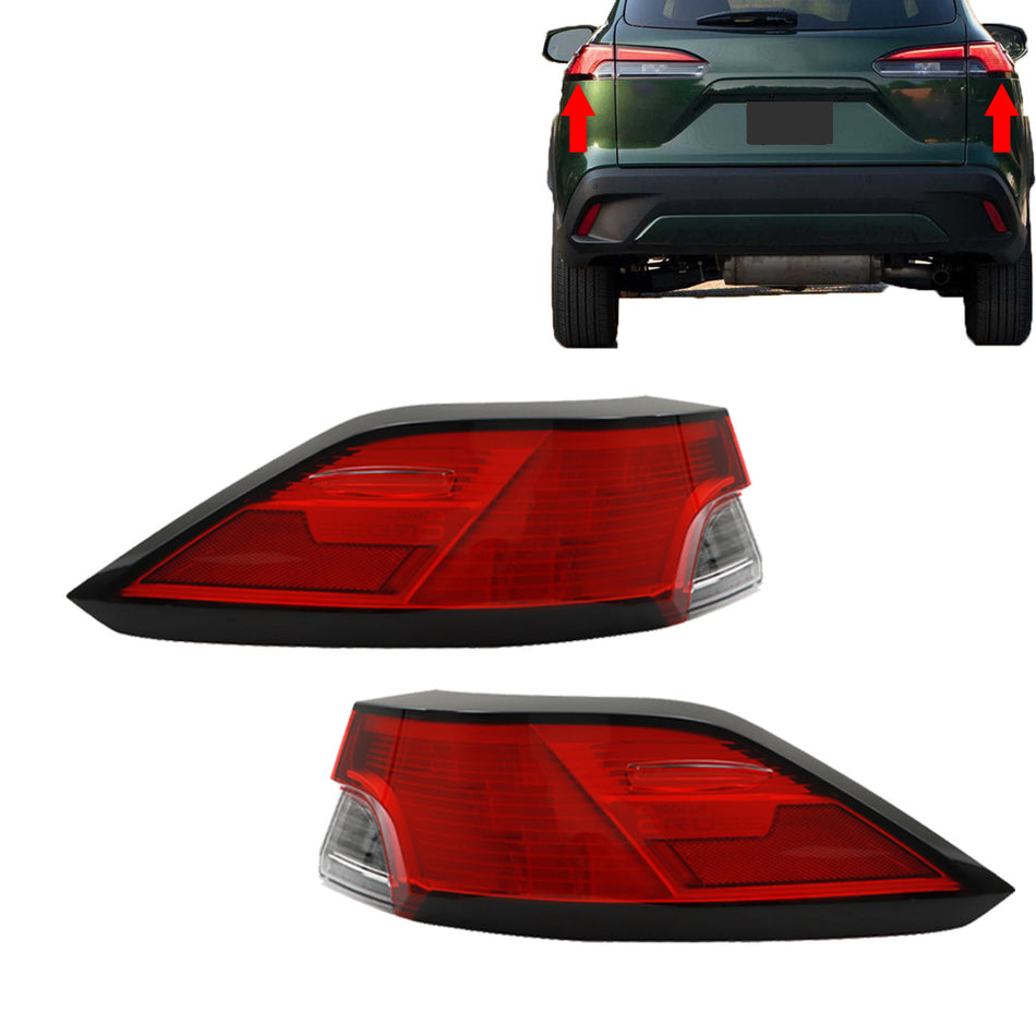Labwork LH+RH Outer Tail Light For Corolla Cross XLE 2022-23 High Configuration