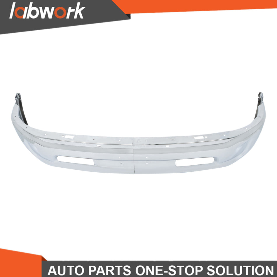 Labwork Steel Front Bumper For RAM 1500 2013-2018 Chrome W/o Fog Light Hole