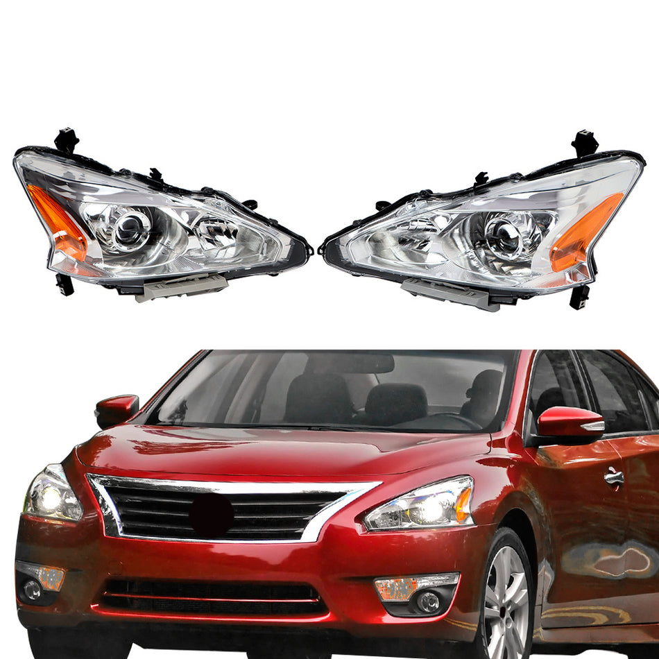 Labwork Right&Left Side Headlights ForAltima 4Door Sedan 2013-2015 Halogen Type