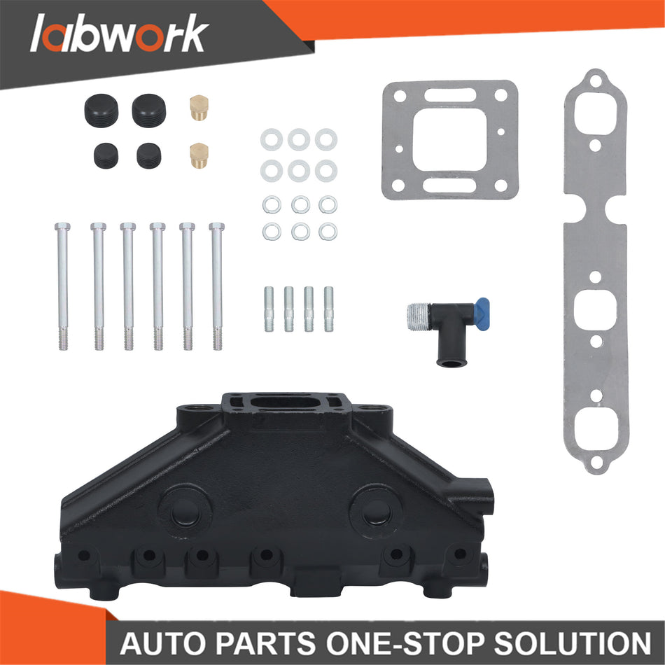 Labwork Marine Exhaust Manifold For MerCruiser V6 4.3L 262 85-02 99746 18-1952-1