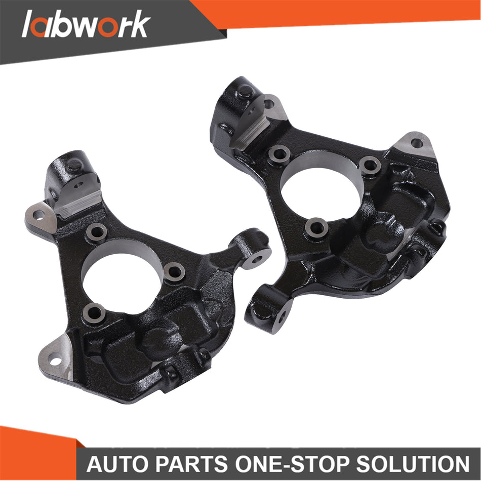 Labwork 2 Front Suspension Steering Knuckle Spindle LH RH Pair for Sierra Tahoe