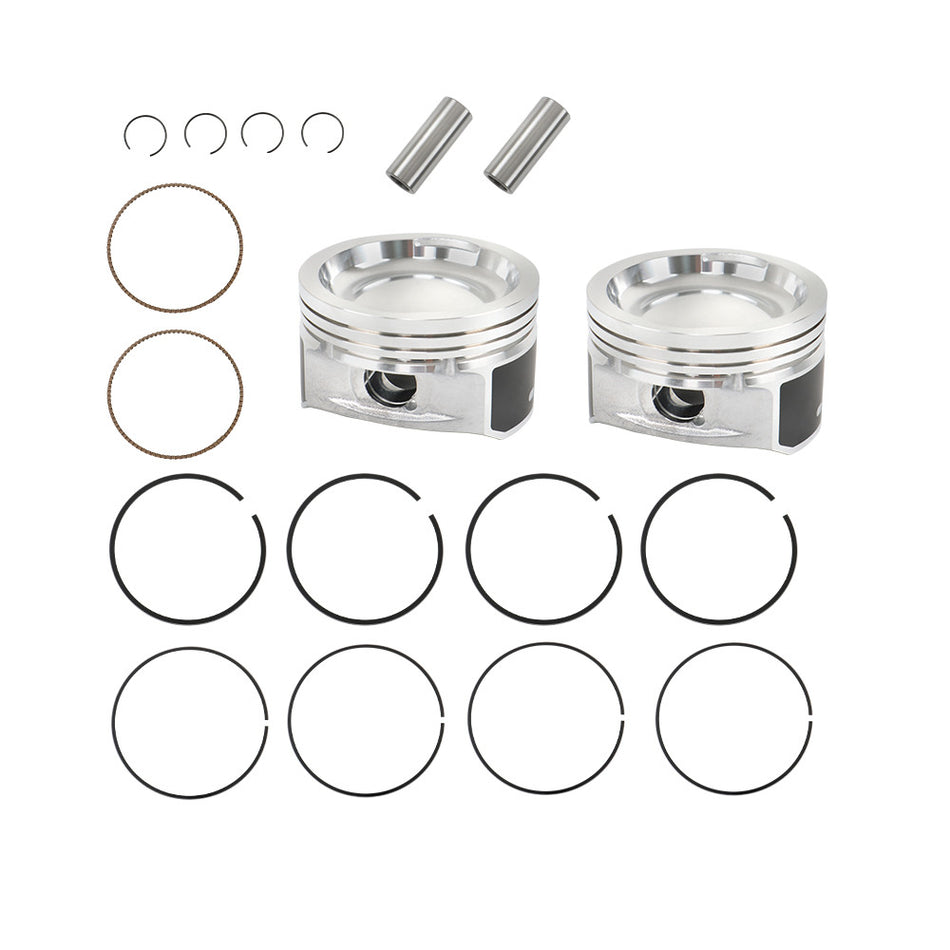 2×Cast Aluminium Cylinder Piston Kit for Polaris RZR 800 2009 2010 2011-2014