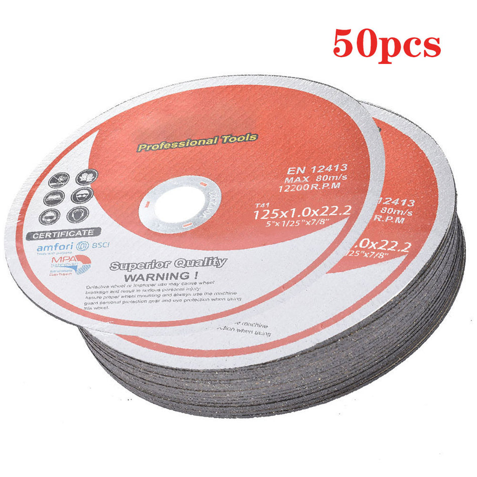 50 Pack 5"x.040"x7/8" Cutting Discs Cut-off Wheel - Metal & Stainless Steel