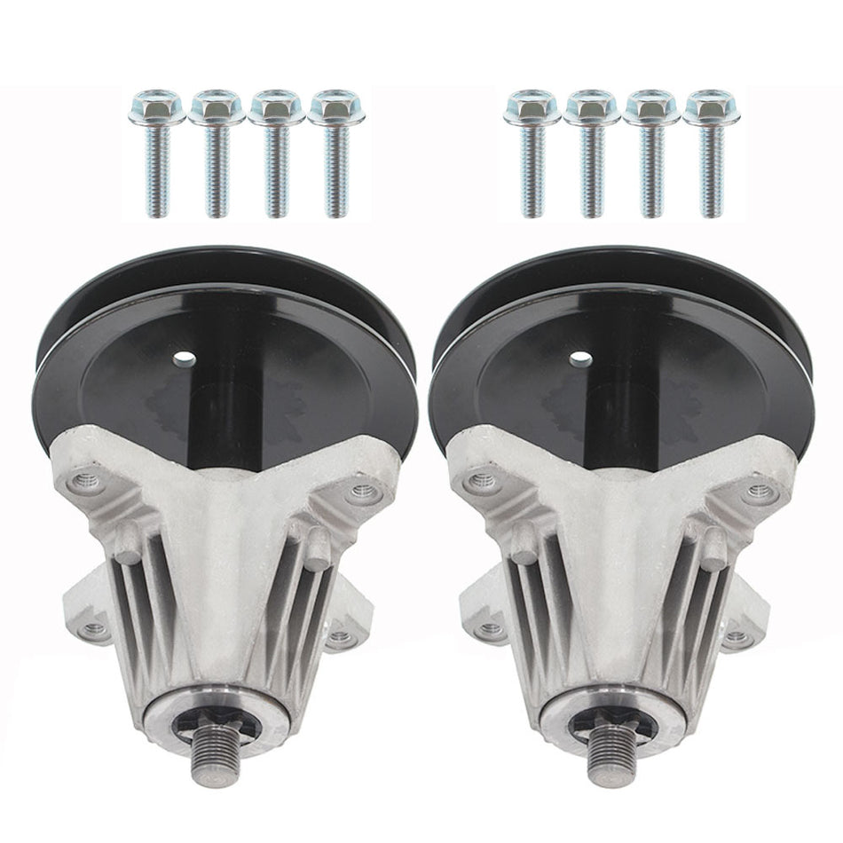 Spindle Assembly W/Pulley Bolt 2 Pack Kit For Troy Bilt MTD 618-06991 918-06991