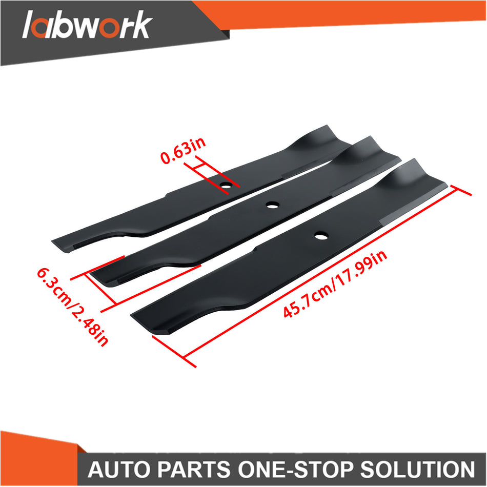 Labwork 797696 601124 3 Pack Blade 54" Deck For Hustler Z - Super Z XR-7 350-695