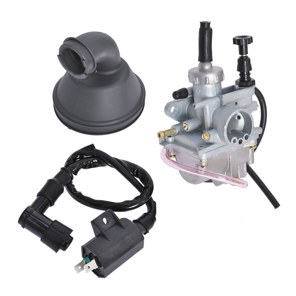 Carburetor Intake Boot Ignition Coil & Rubber Cleaner For Suzuki LT-80 1987-2006