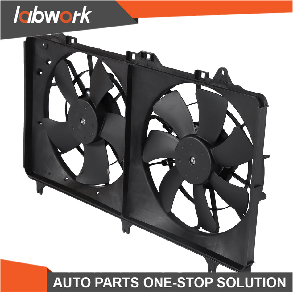 Labwork Radiator Cooling Fan Assembly For Chevrolet Camaro Center 2012 2013-2015