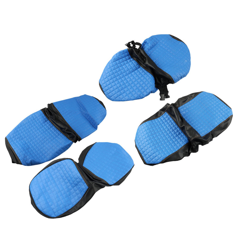 For Yamaha Drive/Drive 2 2007-UP Golf Cart Front & Rear Blue Seat Covers-4Pcs