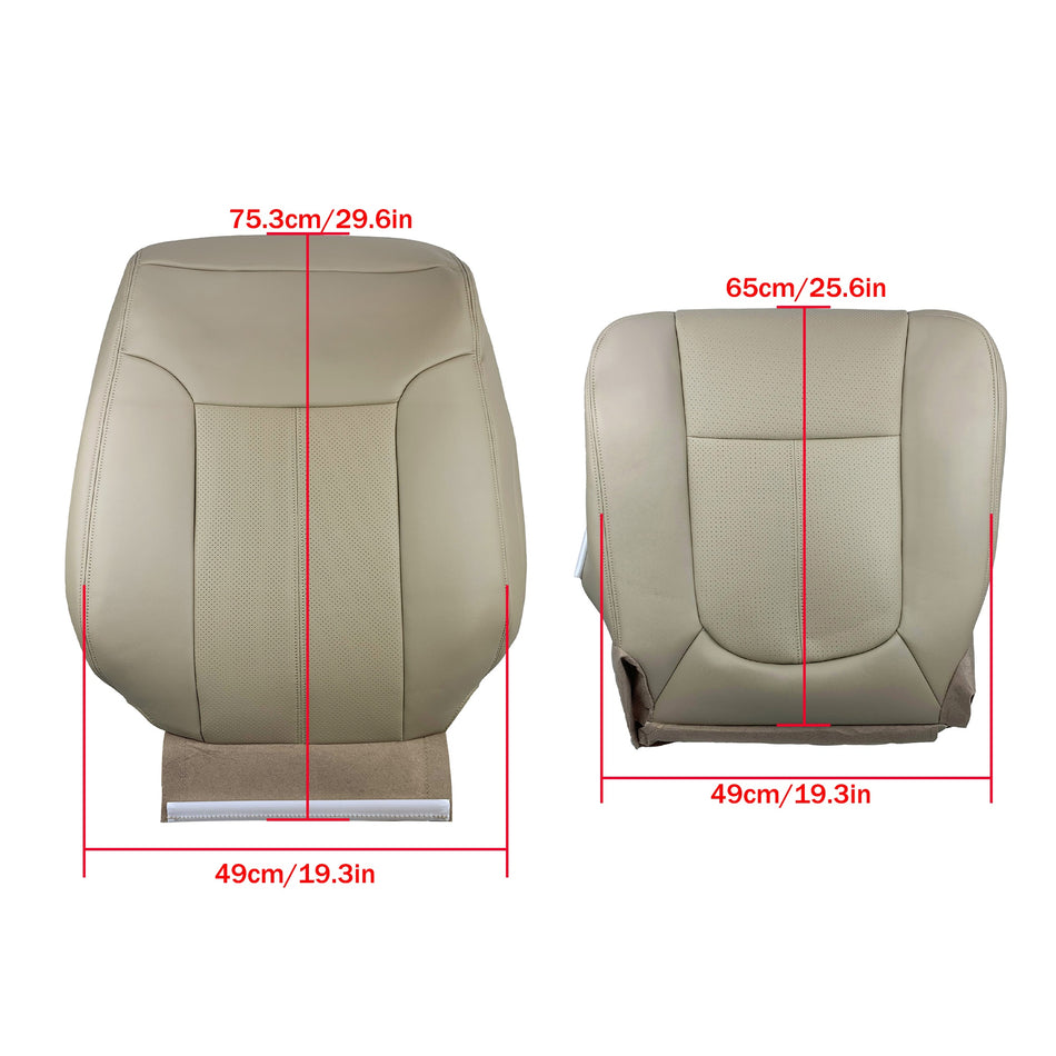 Labwork Seat Cover For 2011-2016 For Ford F250 F350 Driver Top+Bottom Leather