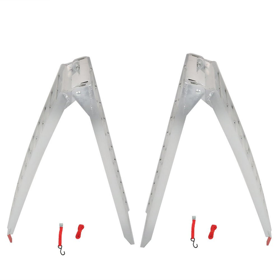 For Motorcycle ATV 1500lbs Capacity 7.5' 2x Aluminum Folding Loading Ramps Kit