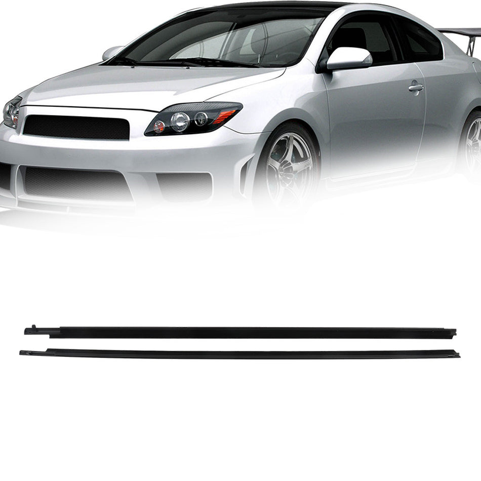 Labwork Weatherstrip Seals Left+Right Door Glass Window For 2005-2010 Scion TC