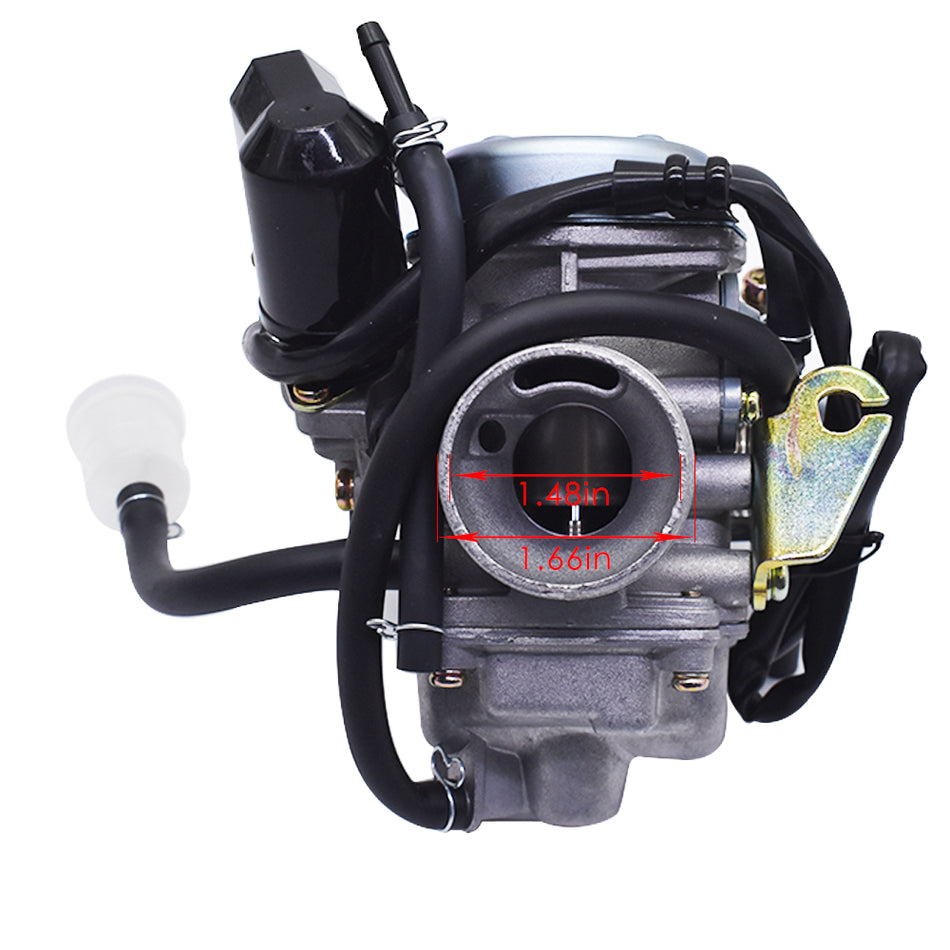 Scooter 24mm 110 125 150CC GY6 Carb Carburetor For Moped ATV Go Kart Roketa