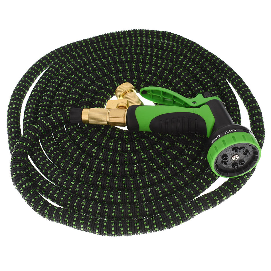 3X Stronger Leakproof Expandable Flexible For Garden Water Hose & Spray Nozzle