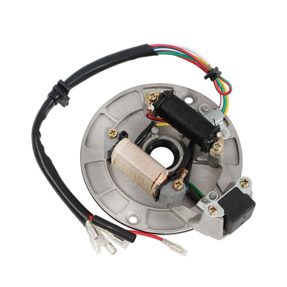 90cc 110cc 125cc PIT PRO Dirt Bike Magneto Flywheel Stator Plate Kick Start