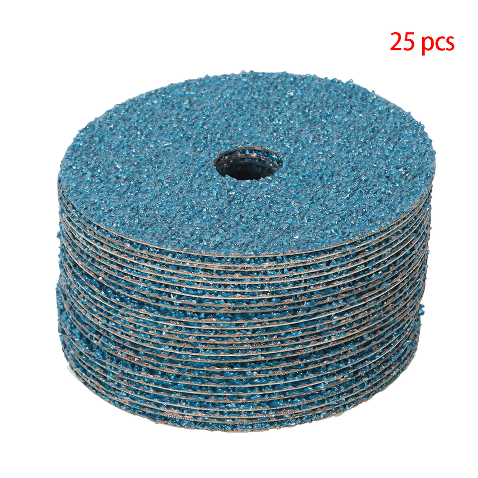 24 Grit 5" x 7/8" Zirconia Resin Fiber Grinding And Sanding Discs 25 Pieces